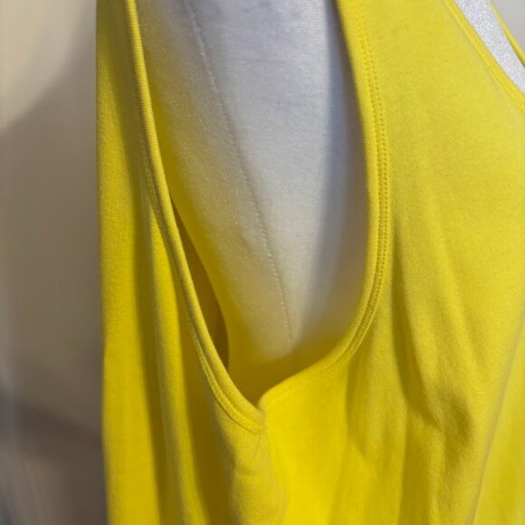 NWOT TALBOTS Yellow Color Stretch Weekend Tank Top (93% Cotton/7% Spandex) - 3x - Picture 15 of 16